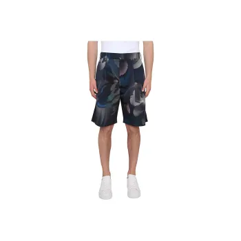 Paul Smith Abstract Printed Knee Length Shorts