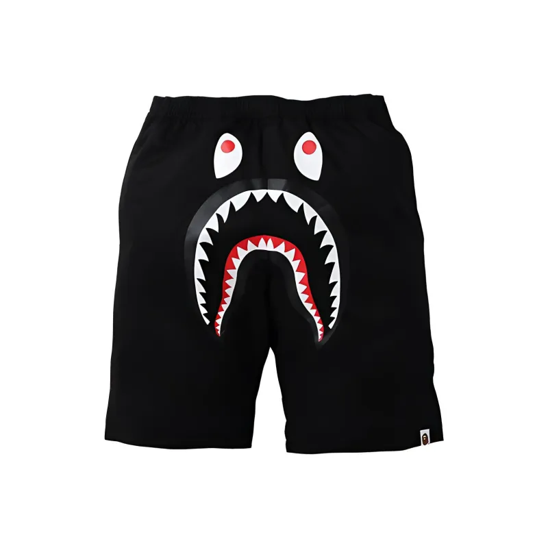 A BATHING APE Casual Shorts Men Black-0