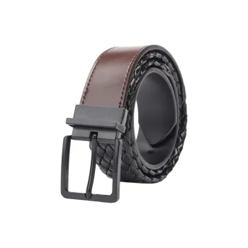 JEANSWEST Split Cow Leather With Transferred Pattern Leather Belts Men's 3.0CM