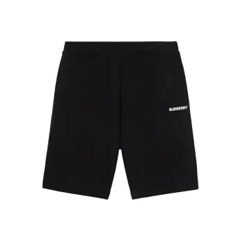 Burberry Logo Print Elasticated Waist Shorts