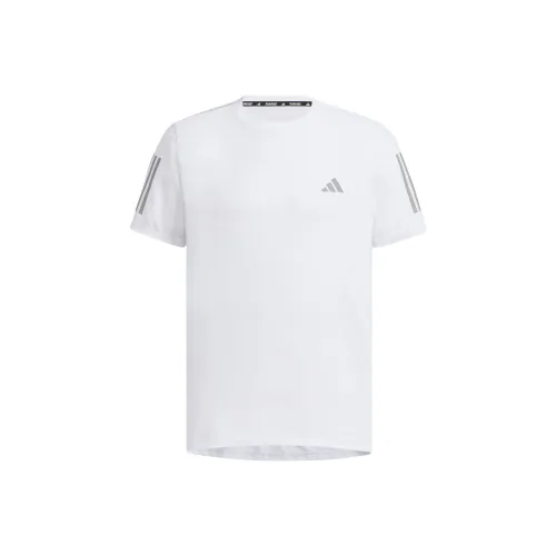 Adidas Own The RunClimacool COOLER T Shirt Men's White/Dark Silver Gray