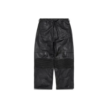 Balenciaga Biker Baggy Pants In Black Casual Pants Loose Fit Men's Black