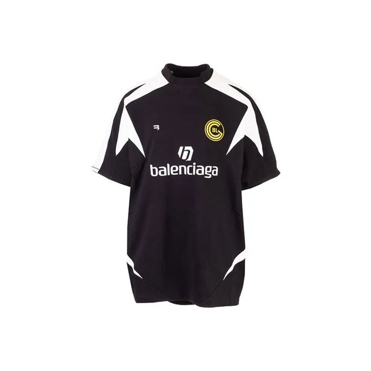 Balenciaga Soccer Jerseys Men Black-0