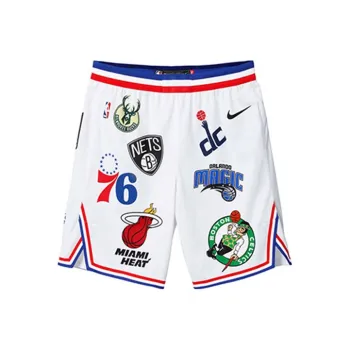 Supreme x Nike NBA Teams Authentic Short Black Basketball Shorts Unisex White