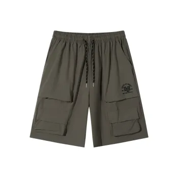 Unite Life HOODS Cargo Shorts Unisex Gray Green