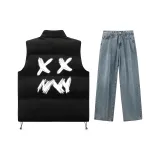 Clothing Set (Black Top+Medium Blue Pants)