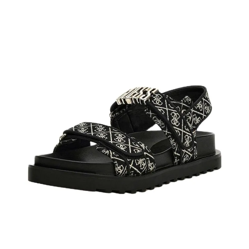 GUESS Fabelis Beach Sandals Women's Black-2