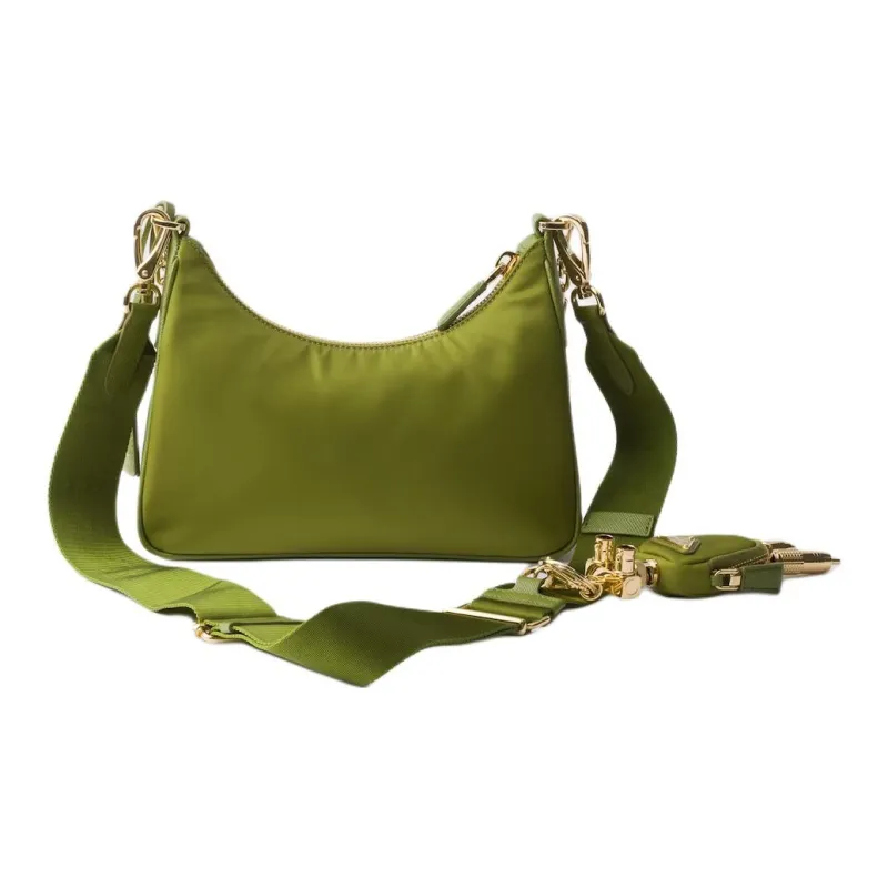 PRADA Re Edition Recycled Polyamide Shoulder Bag Women's Olive-2