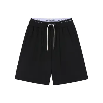 MATCHA STORY Goat Casual Shorts Unisex Black