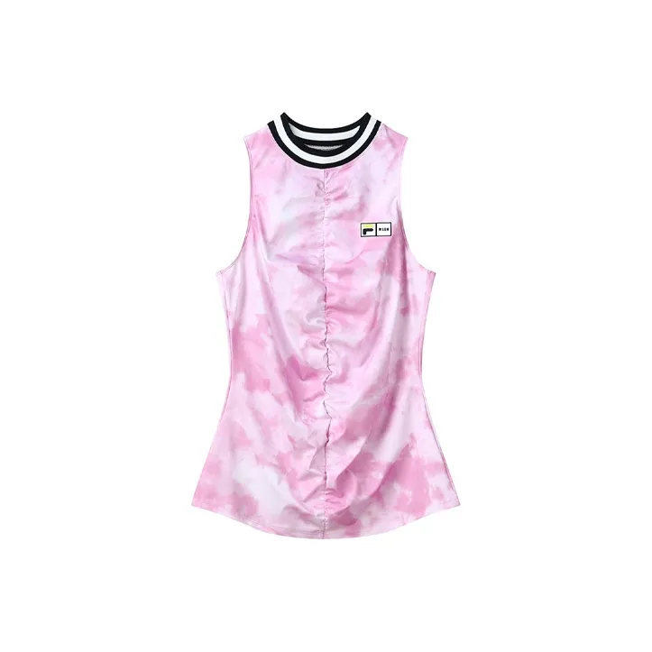 Msgm X FILA Tank Tops Women's Pink-0
