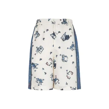 FENDI Astrology Motif Printed Bermuda Shorts
