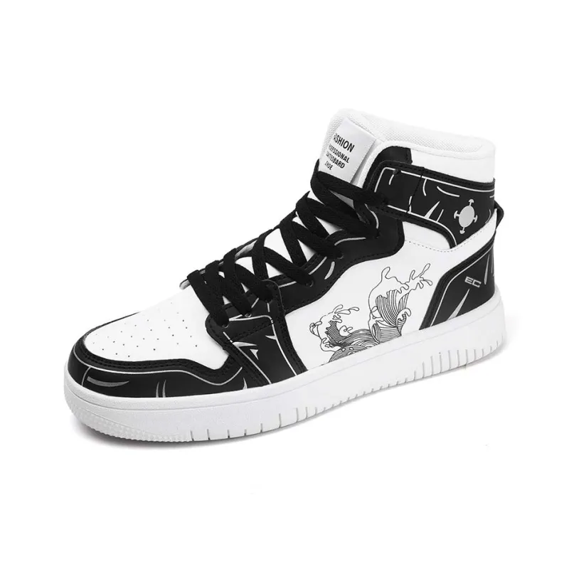 ENRICO COVERI Cushioning Abrasion Resistant Lightweight High Top Skateboard Shoes Men's-1