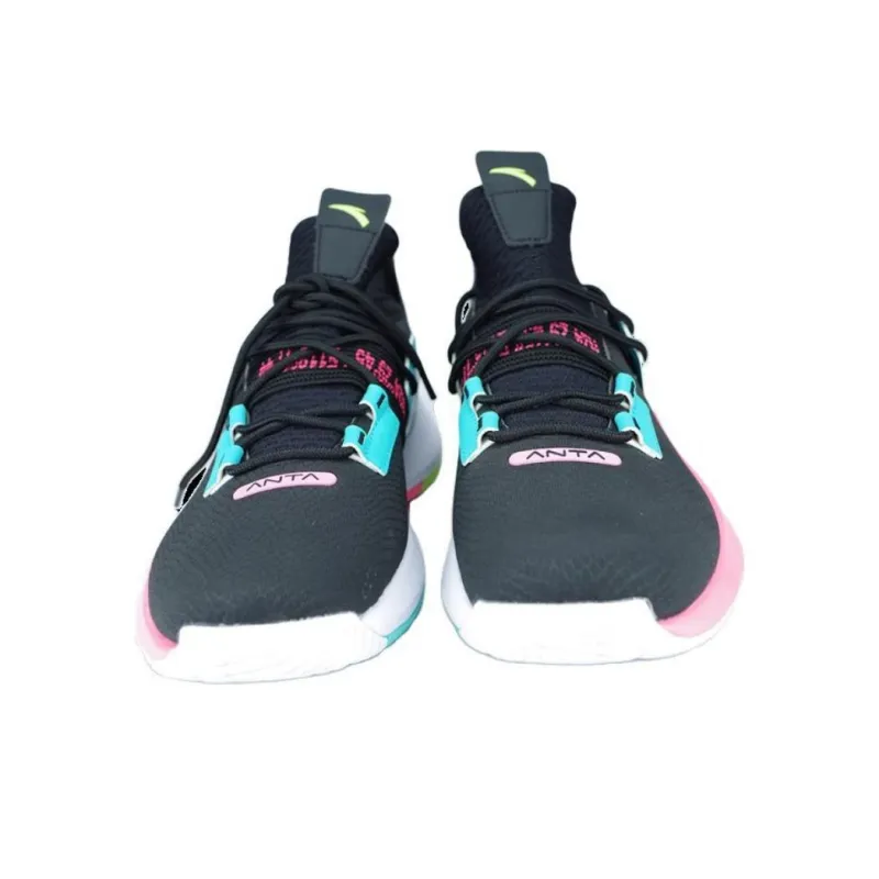 Anta Airspace 2 Abrasion Resistant Slip Resistant Low Top Basketball Shoes Men's-4