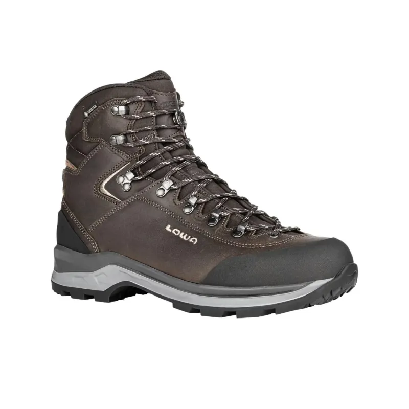 Lowa Anti Slip Wear Resistant High Top Hiking Shoes Men's Brown-2
