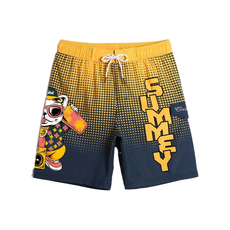 GAILANG Beach Shorts Men Yellow-0