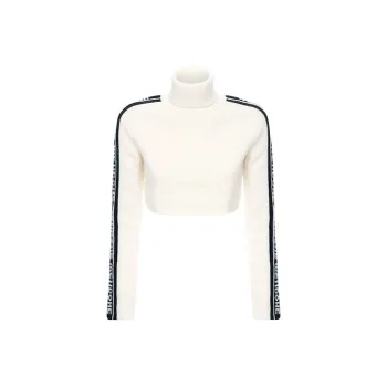 WE11DONE Slim Fit Sweater Women's White