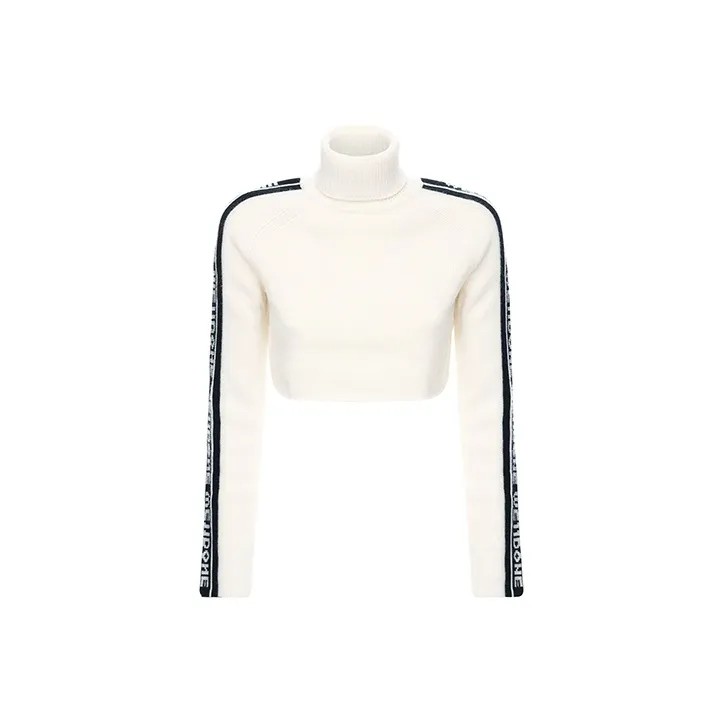 WE11DONE Slim Fit Sweater Women's White-0