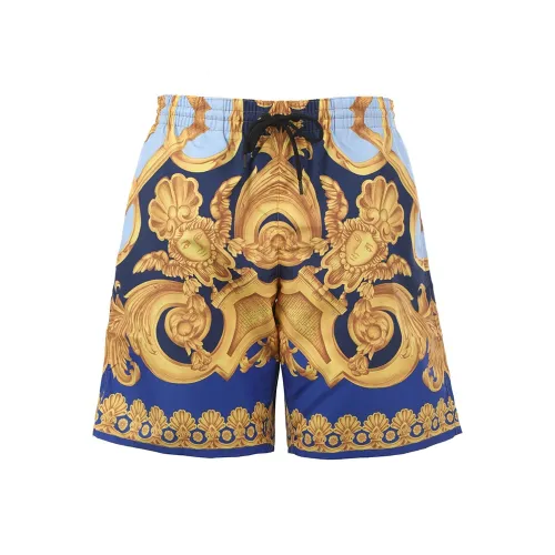 VERSACE Baroque Pattern Drawstring Swim Shorts