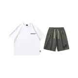 Clothing Set (White Top+Army Green Shorts)