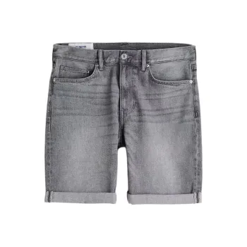 H&M Denim Shorts Men's Denim Gray