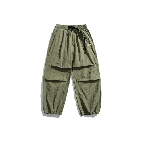 【dme】 Casual Pants Unisex Army Green