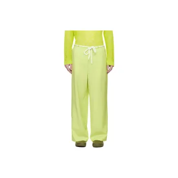 BONSAI STUDIO Casual Pants Men's Neon Green