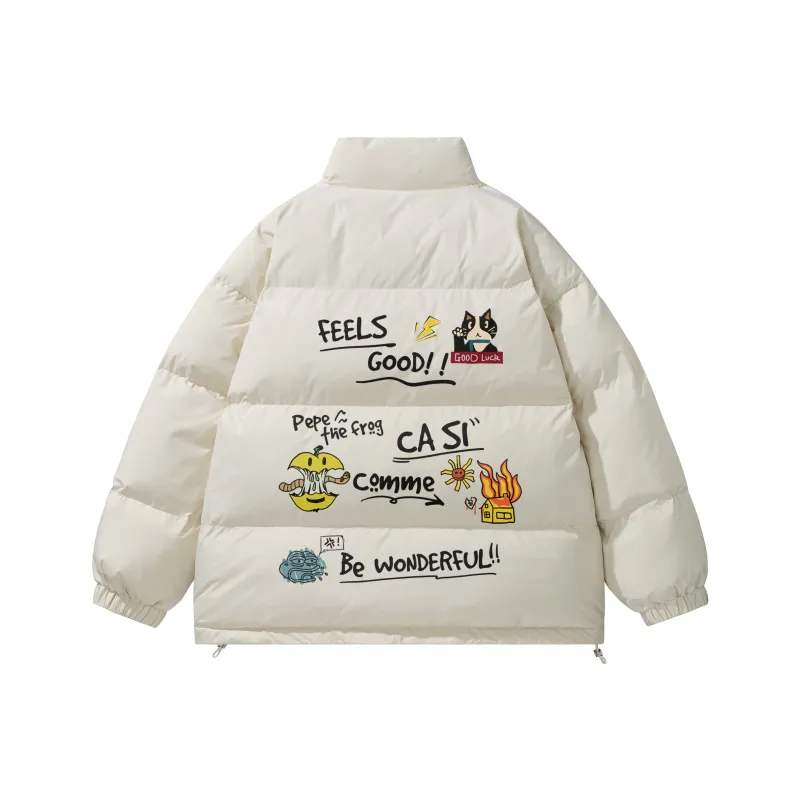 Pepe The Frog Puffer Jacket Unisex-6