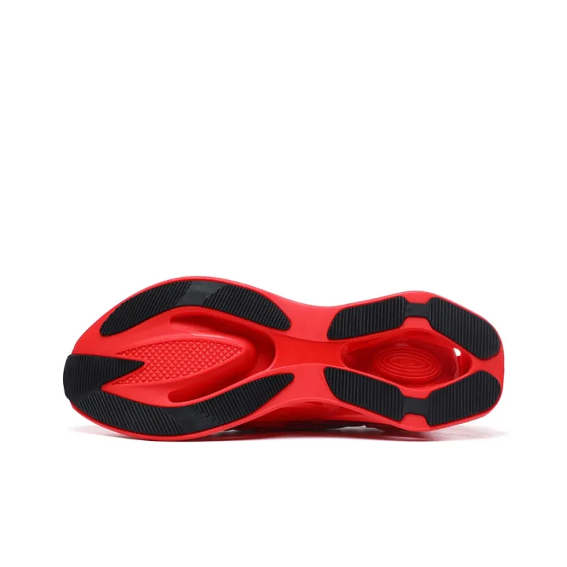 Kuding Casual Shoes Men Low Top Red/Yellow/Green-3