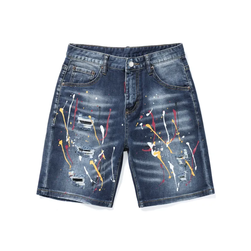 SANTASTIC Denim Shorts Men's Blue-0