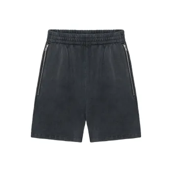 CLIMAX VISION Casual Shorts Unisex Washed Black