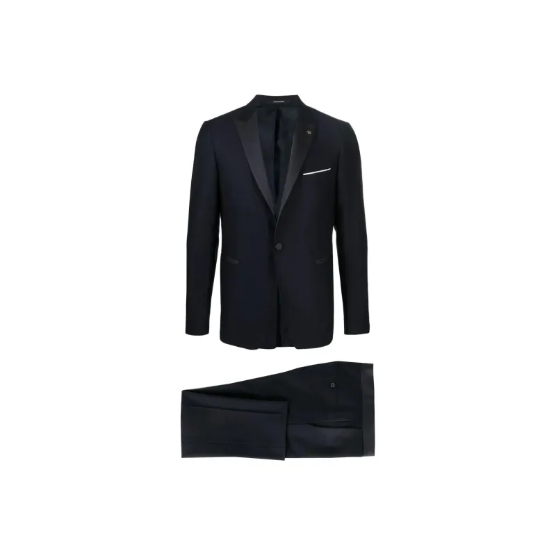 Tagliatore Business Suits Men Clothing Sets Navy Blue-0