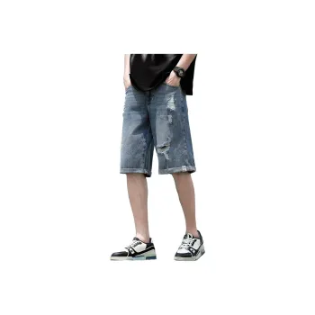 Tonlion Denim Shorts Men's Light Blue