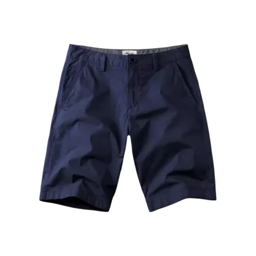 Seasonal Words Casual Shorts Men's Navy Blue