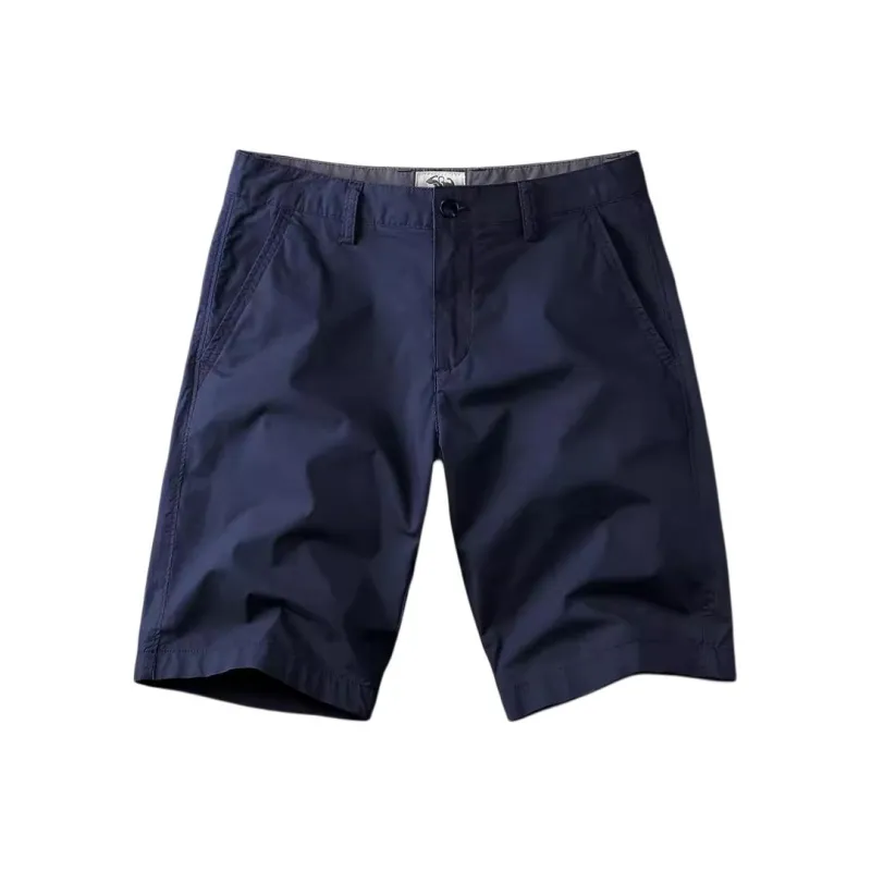 Seasonal Words Casual Shorts Men's Navy Blue-0