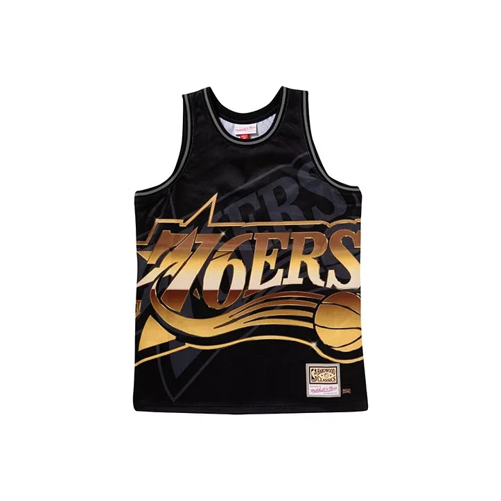 Mitchell & Ness x Big Face Basketball Jerseys Unisex Black-0
