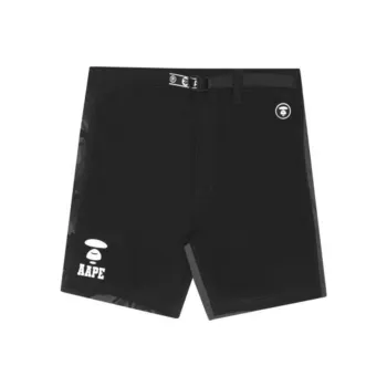 Aape Casual Shorts Unisex Black