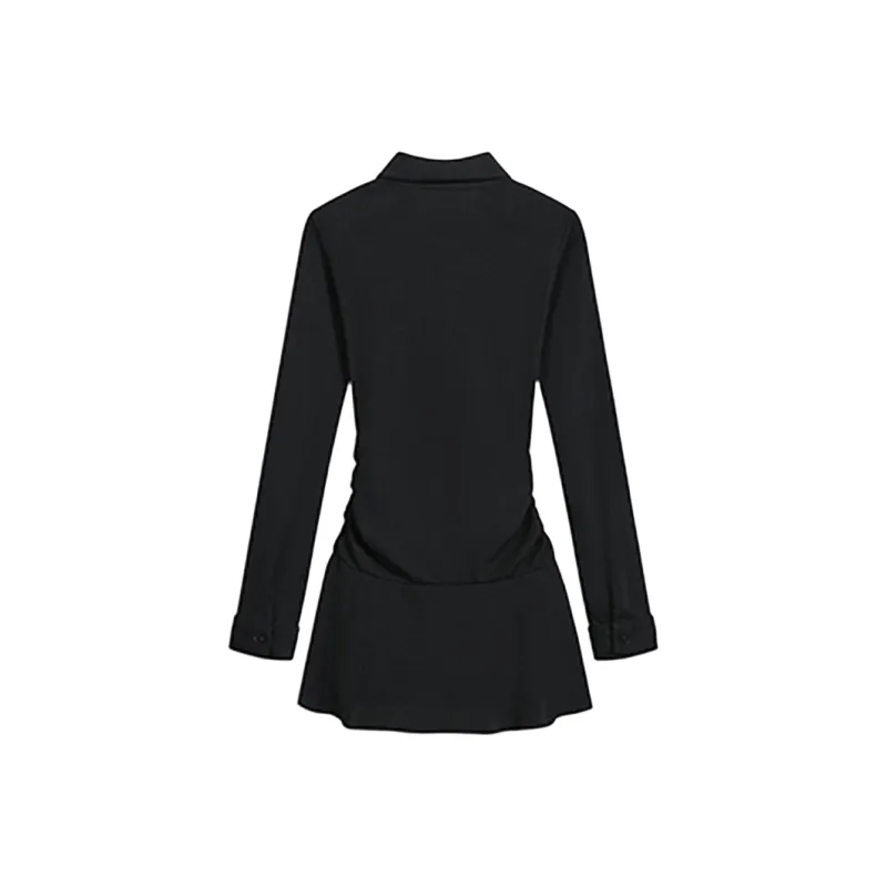 Incolore Long Sleeved Dress Women's Black-1
