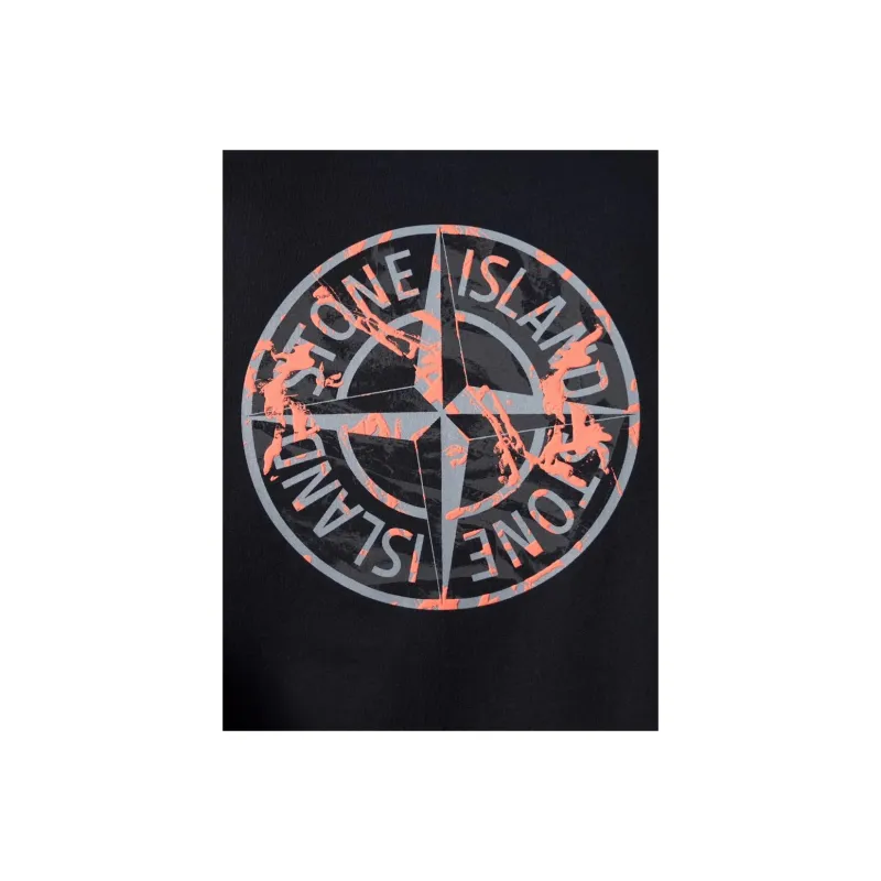 STONE ISLAND Logo Printed Crewneck T Shirt-5