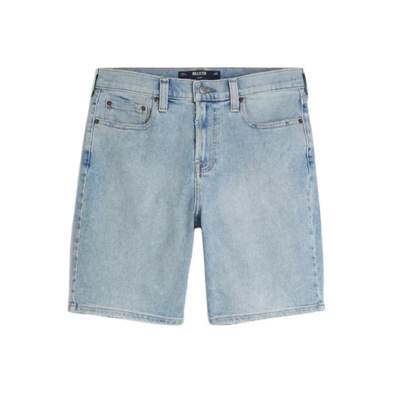 Hollister Denim Shorts Men's Light-Coloured Wash-0