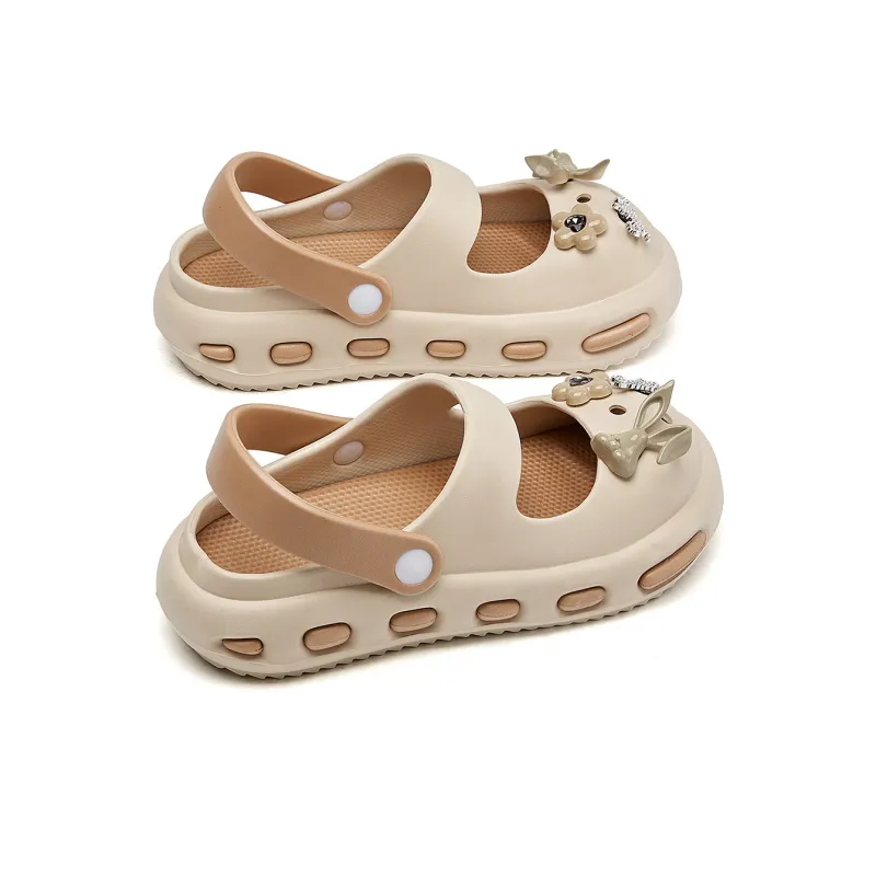 La Chapelle Clogs Women's Beige-2