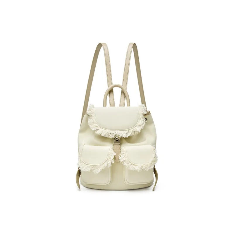 JOSINY Synthetic Leather Backpack Women's Ecru-4
