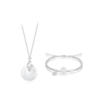 JOYDINNY Chalcedony Jade Necklaces Women's