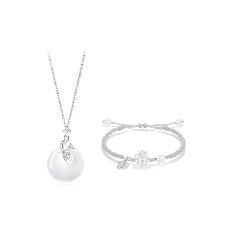 JOYDINNY Chalcedony Jade Necklaces Women's-0