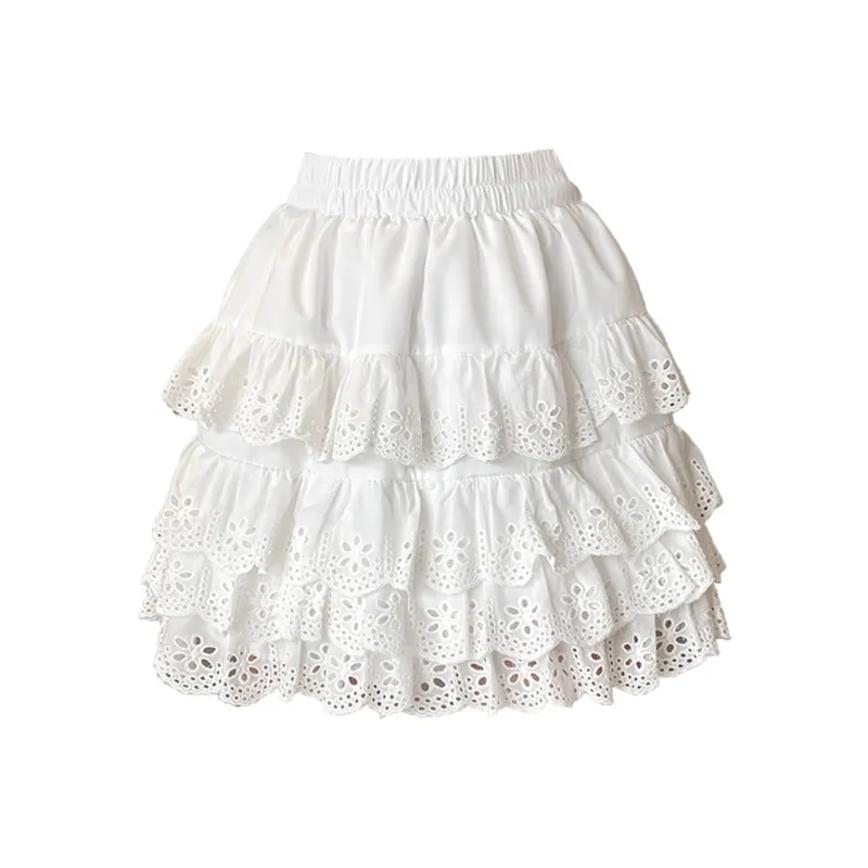 JEANSWEST Casual Short Skirts Women's White-1