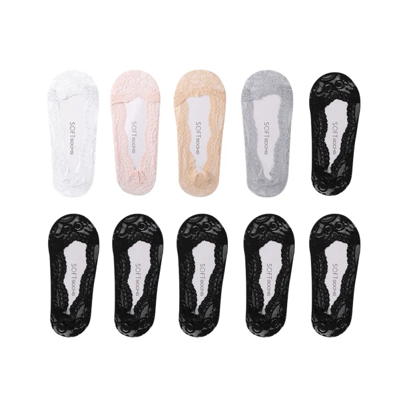 Lanza No Show Socks Women's 5 Pack-49