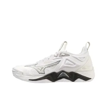 Mizuno Wave Momentum 3 Anti Slip Wear Resistant Low Top Training Shoes Unisex White Black