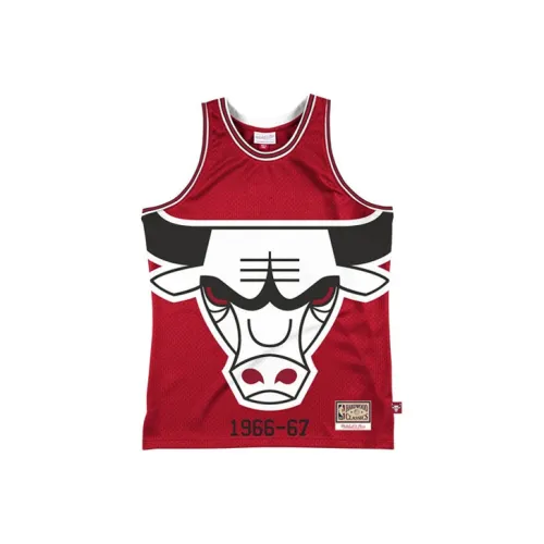 Mitchell Ness Basketball Jerseys Men Red