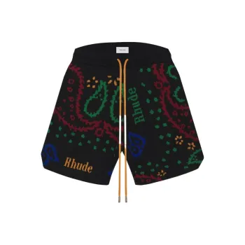 RHUDE Casual Shorts Men Black