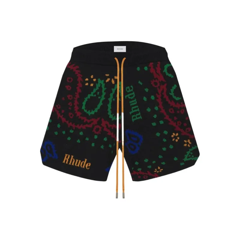 RHUDE Casual Shorts Men Black-0