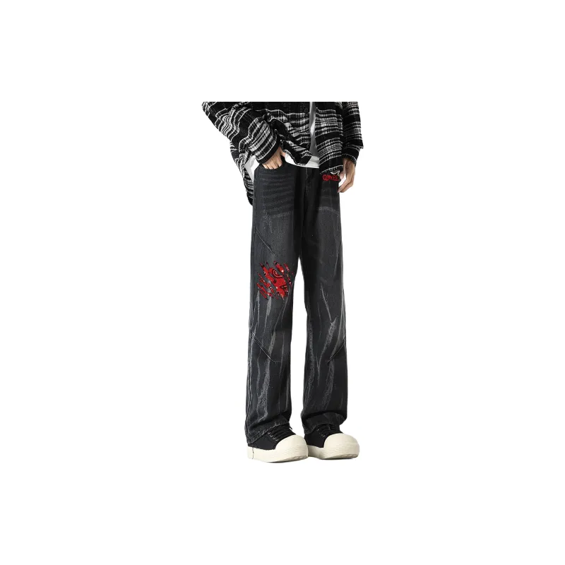 Qnxeey Jeans Unisex-12